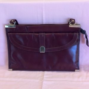 FINAL SALE PRICE Vintage Leather Dual Handle Bag